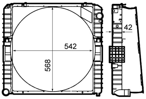 Kühler, Motorkühlung MAHLE CR1918000P