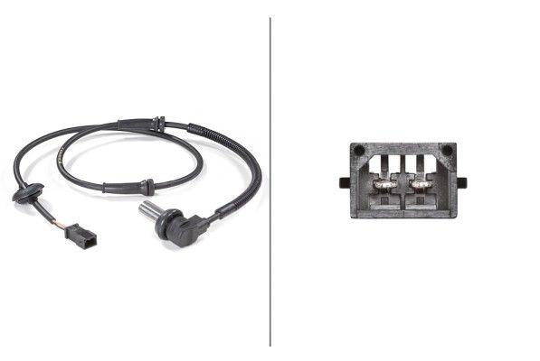 Sensor, Raddrehzahl HELLA 6pu 009 106-291