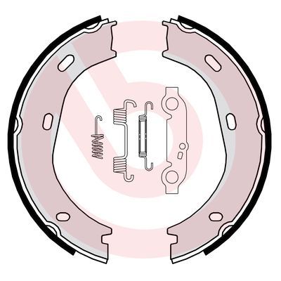 Bremsbackensatz, Feststellbremse BREMBO S 50 501