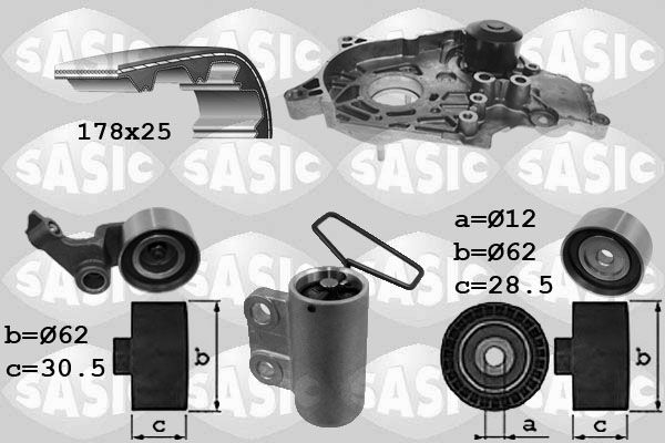 Wasserpumpe + Zahnriemensatz SASIC 3906094