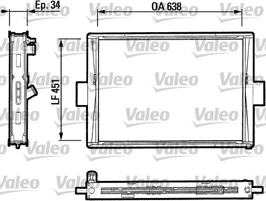 Kühler, Motorkühlung VALEO 816647