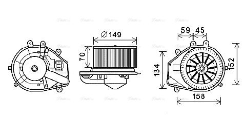 Innenraumgebläse AVA QUALITY COOLING vn8352