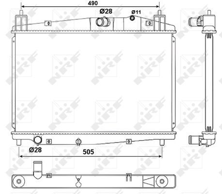 Kühler, Motorkühlung NRF 53059