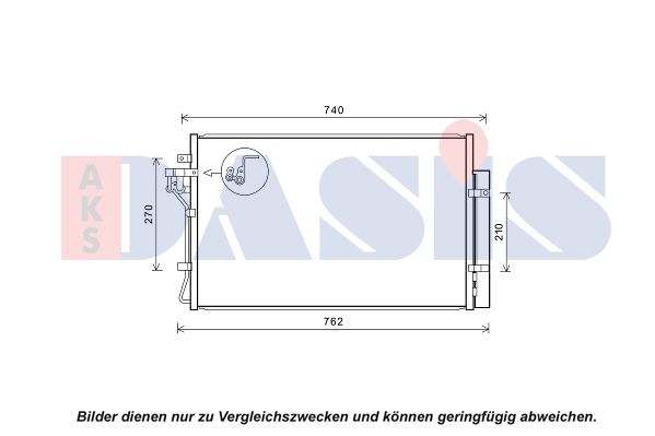 Kondensator, Klimaanlage AKS DASIS 512094N