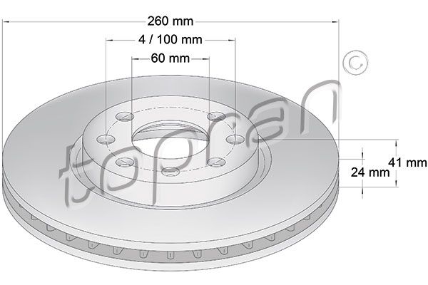Bremsscheibe TOPRAN 206 120
