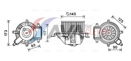 Innenraumgebläse AVA QUALITY COOLING PE8390