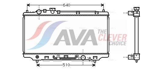 Kühler, Motorkühlung AVA QUALITY COOLING MZ2100