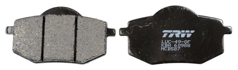 Bremsbelagsatz, Scheibenbremse TRW MCB587