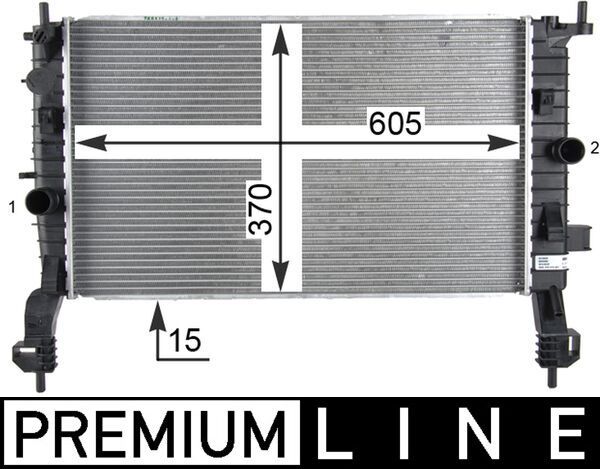 Kühler, Motorkühlung MAHLE CR2119000P