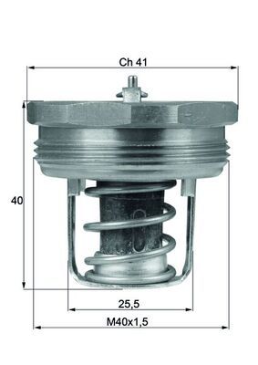 Thermostat, Kühlmittel MAHLE TX8983