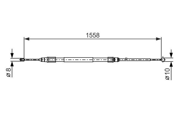 Seilzug, Feststellbremse BOSCH 1 987 482 368