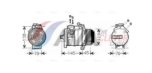 Kompressor, Klimaanlage AVA QUALITY COOLING MSAK530