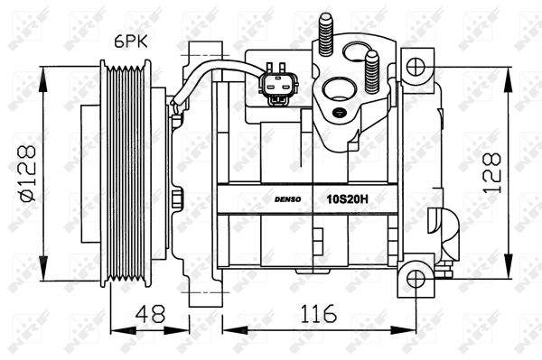 Kompressor, Klimaanlage NRF 32203G