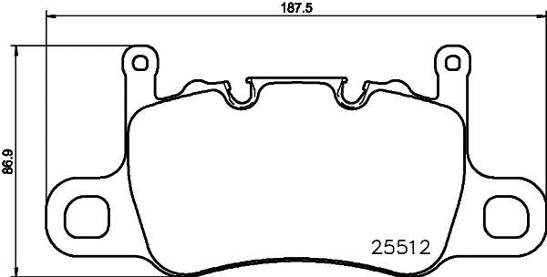 Bremsbelagsatz, Scheibenbremse BREMBO P 65 037