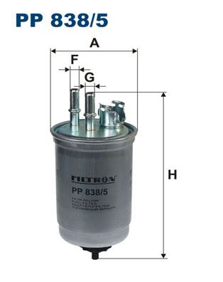 Kraftstofffilter FILTRON pp 838/5