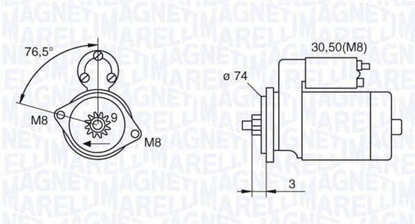 Starter MAGNETI MARELLI 063280052010
