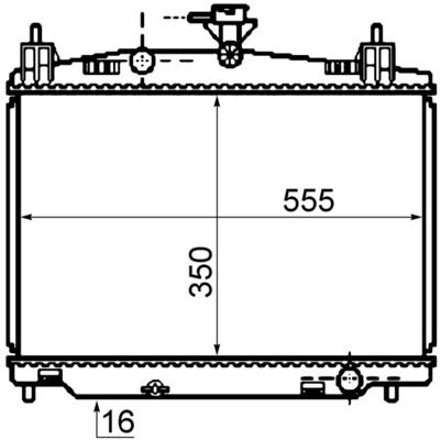 Kühler, Motorkühlung MAHLE CR1071000S