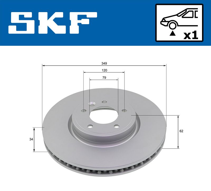 Bremsscheibe SKF VKBD 81273 V1