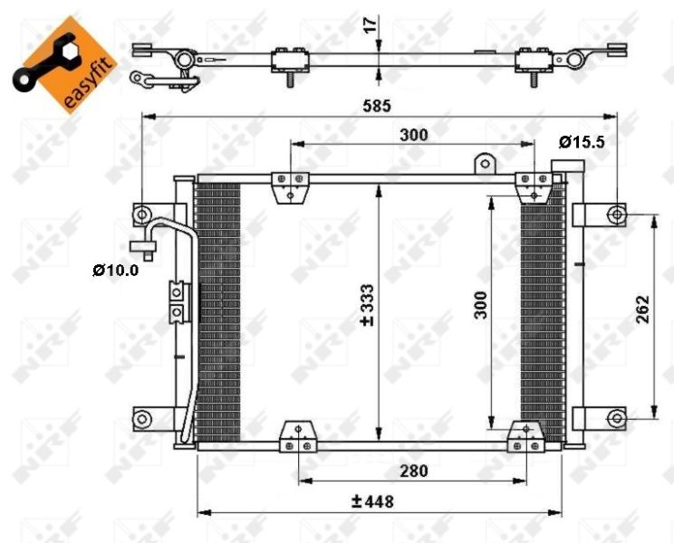 Kondensator, Klimaanlage NRF 35768