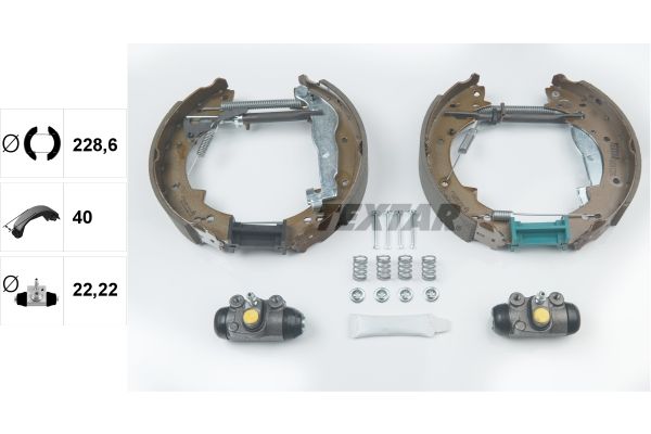 Bremsbackensatz TEXTAR 84041200