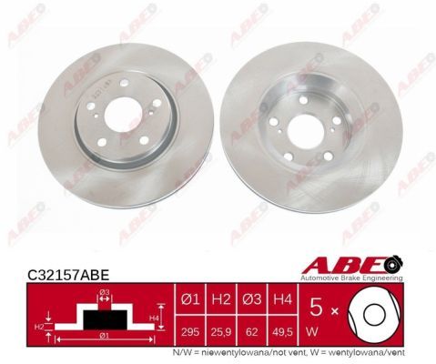 Bromsskiva ABE C32157ABE