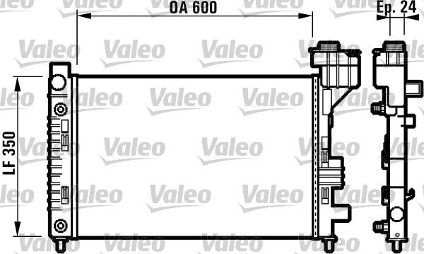 Kühler, Motorkühlung VALEO 732587