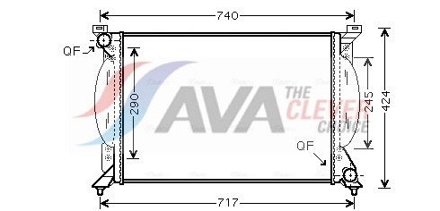 Kühler, Motorkühlung AVA QUALITY COOLING AI2203