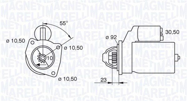 Starter MAGNETI MARELLI 063227569010