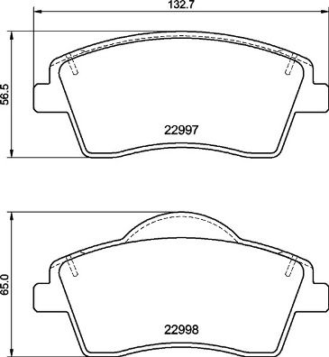 Bremsbelagsatz, Scheibenbremse BREMBO P 86 033