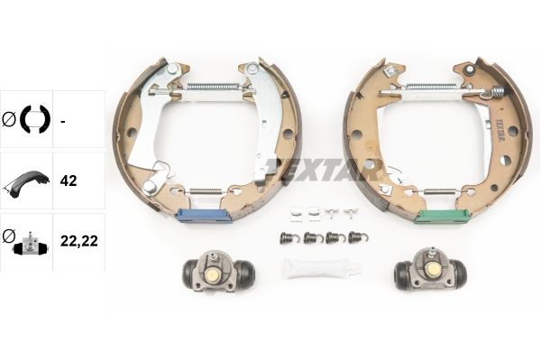 Bremsbackensatz TEXTAR 84024101
