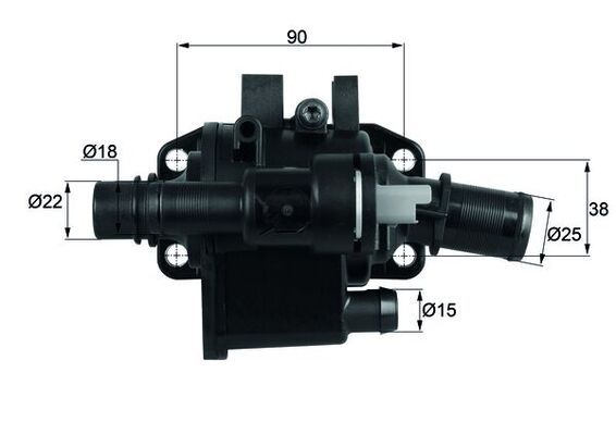 Thermostat, Kühlmittel MAHLE th 42 83