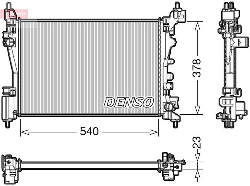 Kühler, Motorkühlung DENSO DRM20046