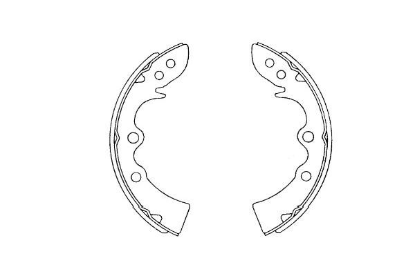 Bremsbackensatz KAVO PARTS KBS-5408