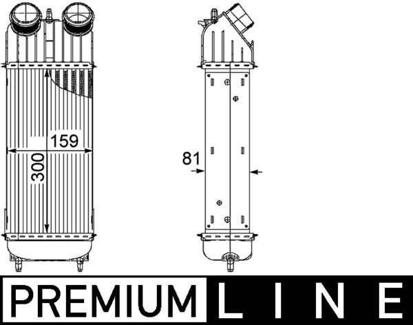 Ladeluftkühler MAHLE CI172000P