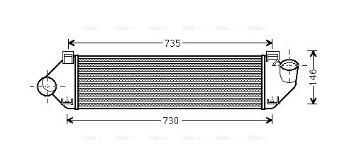 Ladeluftkühler AVA QUALITY COOLING fda4438