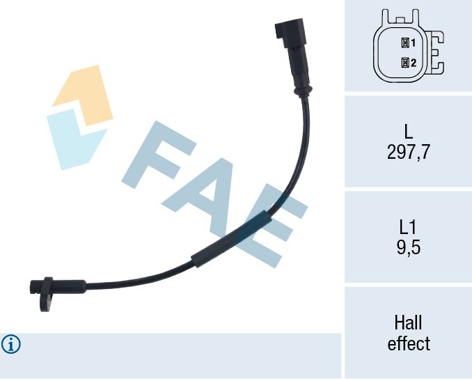 Sensor, Raddrehzahl FAE 78777
