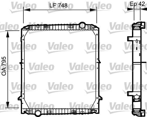 Kühler, Motorkühlung VALEO 733486