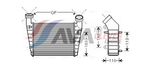 Ladeluftkühler AVA QUALITY COOLING VNA4238