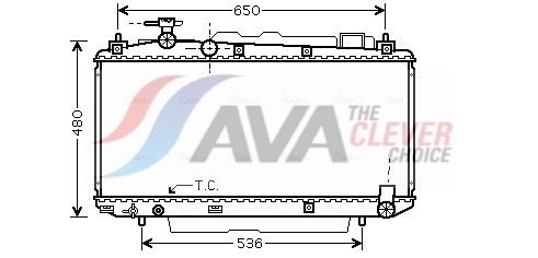 Kühler, Motorkühlung AVA QUALITY COOLING TO2305