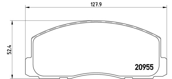 Bremsbelagsatz, Scheibenbremse BREMBO P 54 006