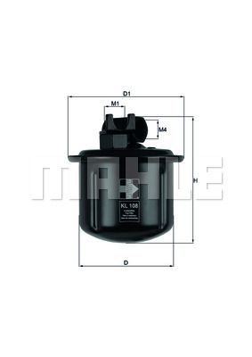 Bränslefilter KNECHT KL 108
