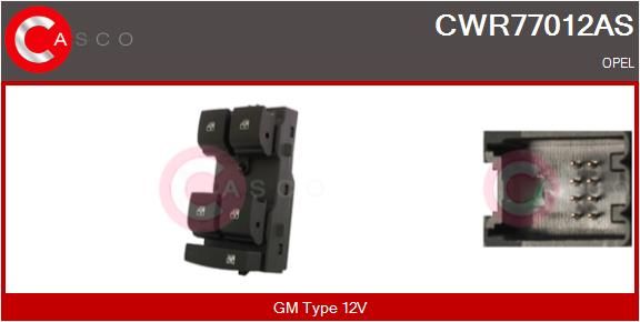 Schalter Fensterheber Casco CWR77012AS