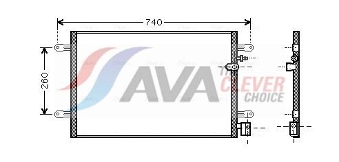 Kondensator, Klimaanlage AVA QUALITY COOLING AI5237