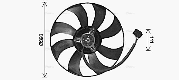 Lüfter, Motorkühlung AVA QUALITY COOLING vn7544