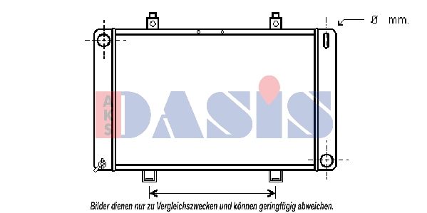 Kühler, Motorkühlung AKS DASIS 250120N
