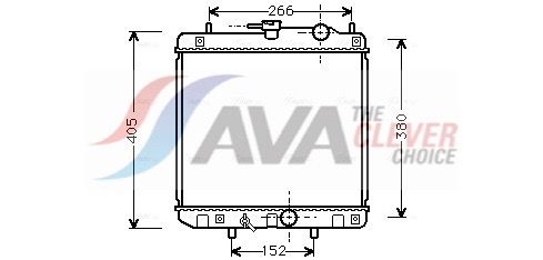 Kühler, Motorkühlung AVA QUALITY COOLING DU2035
