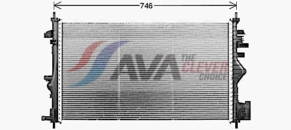 Kühler, Motorkühlung AVA QUALITY COOLING OL2731