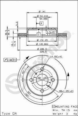 Bremsscheibe BREMBO 09.5693.10