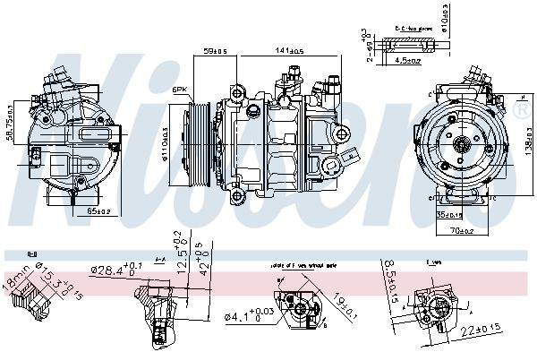 Kompressor, Klimaanlage NISSENS 890754