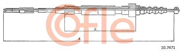 Seilzug Feststellbremse COFLE 10.7471